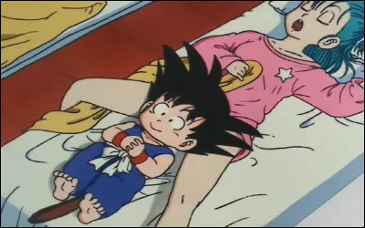 Bulma ment &agrave; Sangoku dans le tome 1.