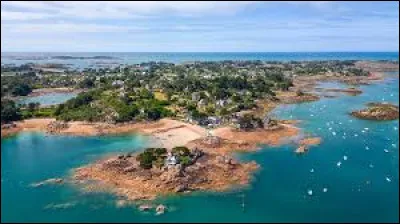 Quel est le nom de cette &icirc;le, situ&eacute;e dans les C&ocirc;tes-d'Armor au nord de la pointe de l'Arcouest ?