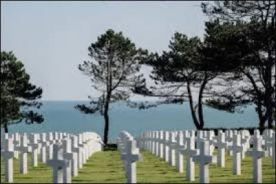 Dans quel d&eacute;partement se trouve le cimeti&egrave;re am&eacute;ricain de Colleville-sur-Mer ?