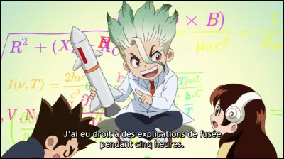 &Eacute;couterais-tu les longues explications de Senku qui montre les proc&eacute;d&eacute;s de ses inventions ?