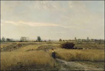 Lequel de ces trois membres de l'&Eacute;cole de Barbizon a r&eacute;alis&eacute; cette toile nomm&eacute;e ''Moisson'' ?