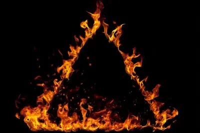 Les 3 &eacute;l&eacute;ments du triangle de feu sont la chaleur, le comburant et...