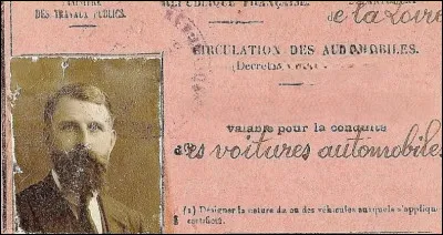 Quel est l'anc&ecirc;tre du "permis de conduire" ?