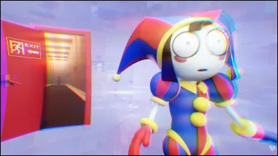 Dans l'&eacute;pisode 1 (le pilote), qu'est-ce que Pomni cherche d&eacute;sesp&eacute;r&eacute;ment &agrave; atteindre d&egrave;s qu'elle d&eacute;barque dans le cirque ?