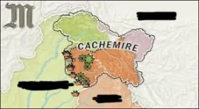 Dans quel pays se situe la r&eacute;gion du Cachemire ?