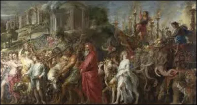 Quel peintre n&eacute;erlandais est l'auteur de ce tableau intitul&eacute; ''Un triomphe romain'' ?