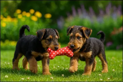 Quel trait de caract&egrave;re correspond le mieux au chiot airedale terrier parmi ceux-ci ?