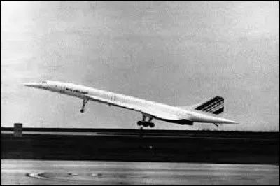 En 1976, l'avion supersonique "Concorde" ...