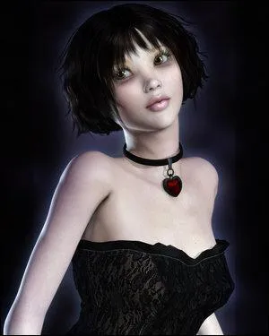 Elle a des visions du futur, elle est petite et brune.