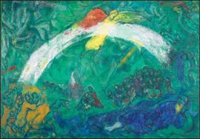 Quel peintre d'origine russe est l'auteur de ce tableau intitul&eacute; ''No&eacute; et l'arc-en-ciel'' ?