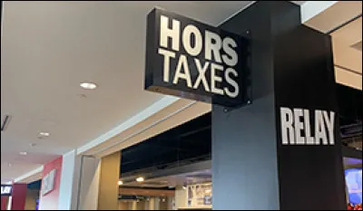 Quel est le nom d'une boutique hors taxes ?