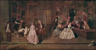 Quel peintre fran&ccedil;ais est l'auteur de ce tableau intitul&eacute; ''L'Enseigne de Gersaint'' ?