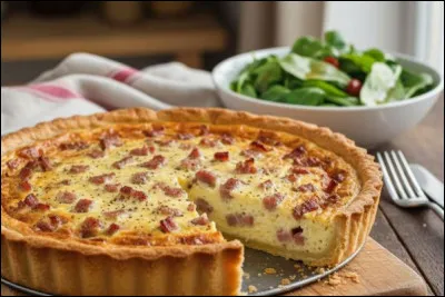 La quiche lorraine ne comporte traditionnellement pas de fromage.
