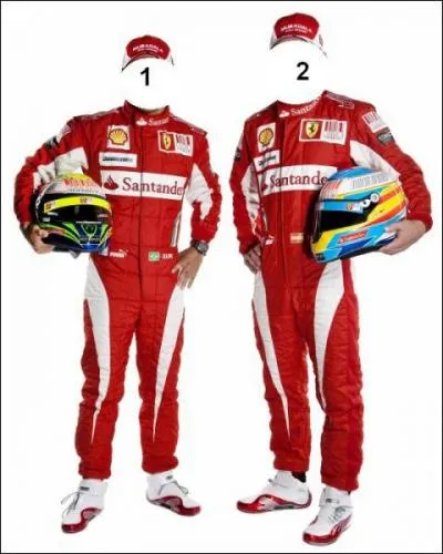 Ferrari : 1 et 2 sont :
