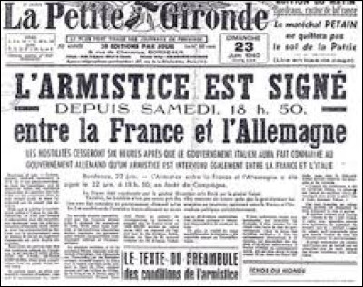 Où fut signé l'armistice du 22 juin 1940 ? C'était un lieu symbolique pour une Allemagne qui avait été humiliée à la fin de la 1ère Guerre mondiale.