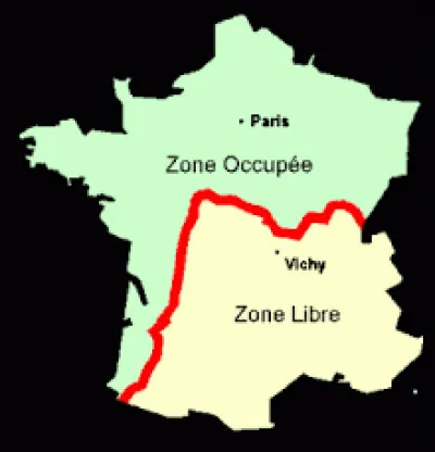 Jusqu'au 11 novembre 1942, la France est divisée en zone occupée et en zone libre. Comment s'appelle la ' frontière' délimitant ces 2 zones qu'il n'était pas possible de franchir sans laissez-passer ?