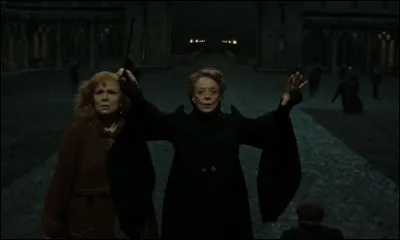 Top 11. Lorsque Voldemort s'appr&ecirc;te &agrave; attaquer Poudlard, Minerva McGonagall prend imm&eacute;diatement les commandes de la d&eacute;fense du ch&acirc;teau. Apr&egrave;s avoir organis&eacute; les professeurs et les &eacute;l&egrave;ves, elle lance un sort qui la r&eacute;jouit tant qu'elle avoue avoir toujours r&ecirc;v&eacute; de l'utiliser. Quel est ce sort ?