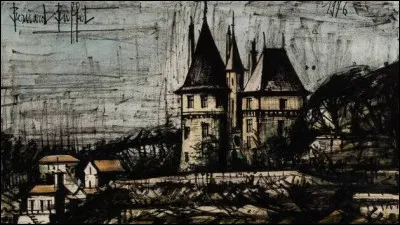 Enfin on termine le quiz en admirant un superbe ch&acirc;teau de la Loire-Atlantique, peint par Bernard Buffet. Quel est ce ch&acirc;teau ?