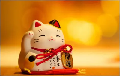 Quel est le nom donn&eacute; &agrave; ce chat blanc japonais qui porte bonheur ?