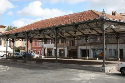 Quel mat&eacute;riau et style caract&eacute;risent la halle centrale reconstruite au XIXe si&egrave;cle ?