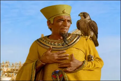 Dans le film &laquo; Ast&eacute;rix et Ob&eacute;lix : Mission Cl&eacute;op&acirc;tre &raquo; de 2002, on voit Amonbofis (G&eacute;rard Darmon) avec cette robe et son fid&egrave;le faucon (Orus). Vrai ou faux ?