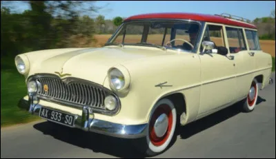 Quel est le nom de ce mod&egrave;le break haut de gamme &agrave; moteur V8 produit par Simca de 1956 &agrave; 1961 ?