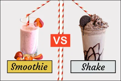 Quelle est la principale diff&eacute;rence entre un milkshake classique et un smoothie ?