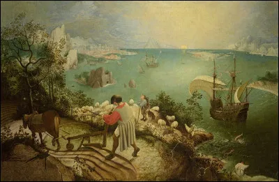 &Agrave; premi&egrave;re vue, ce tableau de Pieter Brueghel l'Ancien pr&eacute;sente une sc&egrave;ne champ&ecirc;tre tout &agrave; fait classique. Alors concentrons-nous sur les d&eacute;tails : juste en dessous du bateau, une paire de jambes repr&eacute;sente une personne en train de se noyer dans l'indiff&eacute;rence alors qu'&agrave; l'horizon le soleil irradie. Quel mythe le peintre a-t-il repr&eacute;sent&eacute; ?
