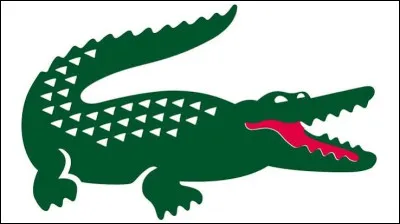 Quelle c&eacute;l&egrave;bre marque poss&egrave;de un logo en forme de crocodile ?