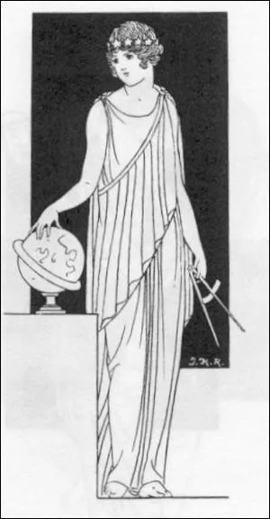 Muse de l'Astronomie, elle est couronne d'toile. Elle se nomme. .