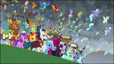 Dans le combat final de la s&eacute;rie (saison 9), comment les Mane 6, les Young Six et tous les peuples d'Equestria r&eacute;ussissent-ils &agrave; vaincre d&eacute;finitivement le trio de m&eacute;chants compos&eacute; de Chrysalis, Tirek et Cozy Glow ?