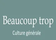 Quiz Beaucoup trop