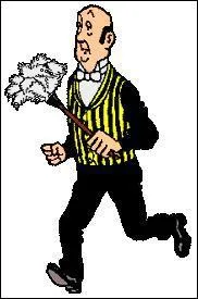 Le majordome du chteau de Moulinsart :