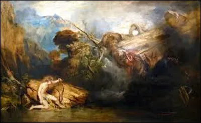 Quel peintre anglais est l'auteur de ce tableau intitul&eacute; ''Apollon et Python'' ?