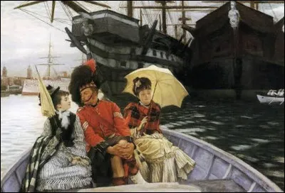 Quel artiste a r&eacute;alis&eacute;, en 1877, cette toile nomm&eacute;e ''Le Chantier naval de Portsmouth'', &eacute;galement appel&eacute;e ''Entre les deux mon c&oelig;ur balance'' ?