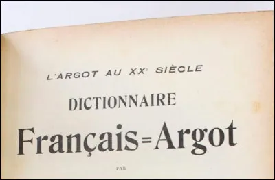 En argot, que d&eacute;signe une tire ?
