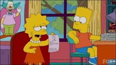 Dans les premiers pisodes des Simpson,  qui Bart et Lisa s'amusaient-ils  faire des faux numros ?