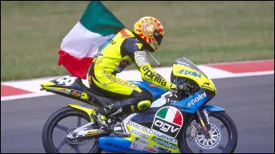 Valentino Rossi a remport&eacute; son titre mondial 125 cm&sup3; en 1997.