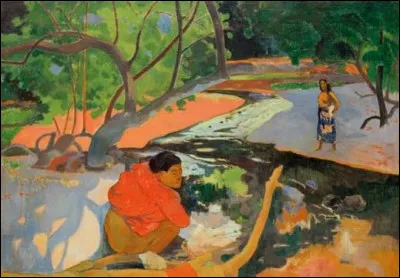 Quel peintre a repr&eacute;sent&eacute; des "Tahitiennes pr&egrave;s d'un ruisseau" ?