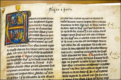 La Magna Carta a &eacute;t&eacute; sign&eacute;e au XIIIe si&egrave;cle.
