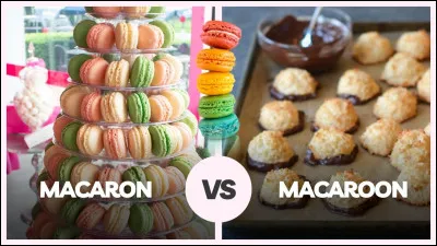 Quel ingr&eacute;dient principal diff&eacute;rencie le macaron fran&ccedil;ais du macaron de tradition am&eacute;ricaine (macaroon) ?