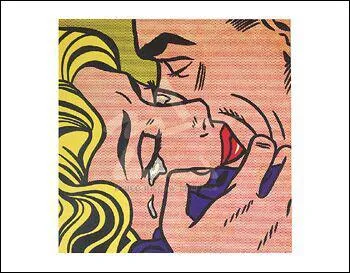 Quel peintre amricain n en 1923 a ralis 'The Kiss' ?