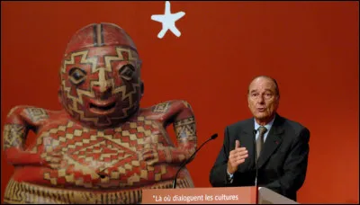 Jacques Chirac inaugure le mus&eacute;e du quai Branly :