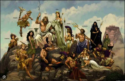 Il y a des dieux grecs.