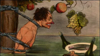 Qui est condamn&eacute; &agrave; avoir de l'eau et des fruits &agrave; port&eacute;e de main sans jamais pouvoir les atteindre ?