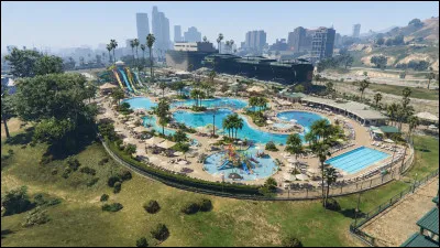 Quel lieu de GTA V a &eacute;t&eacute; imagin&eacute; ici comme un grand parc aquatique ?