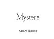 Quiz Mystère énigme