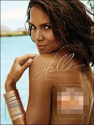 Halle Berry pour du . (de la , des ) ...