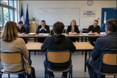 Dans les coll&egrave;ges et lyc&eacute;es fran&ccedil;ais actuels, laquelle est une sanction disciplinaire pouvant &ecirc;tre prononc&eacute;e par le conseil de discipline ?