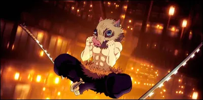 Et on termine avec ''Demon Slayer'', un de mes top 3 de mes animes favoris ! Quelle phrase est fausse sur Inosuke ?